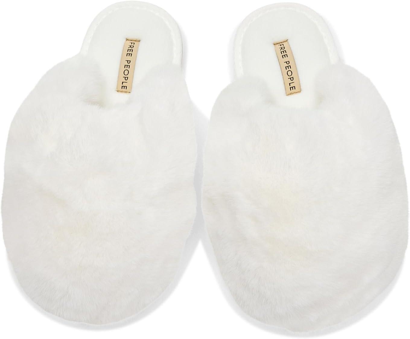 imageFree People Womens Snowball SlippersSnow Faux Fur