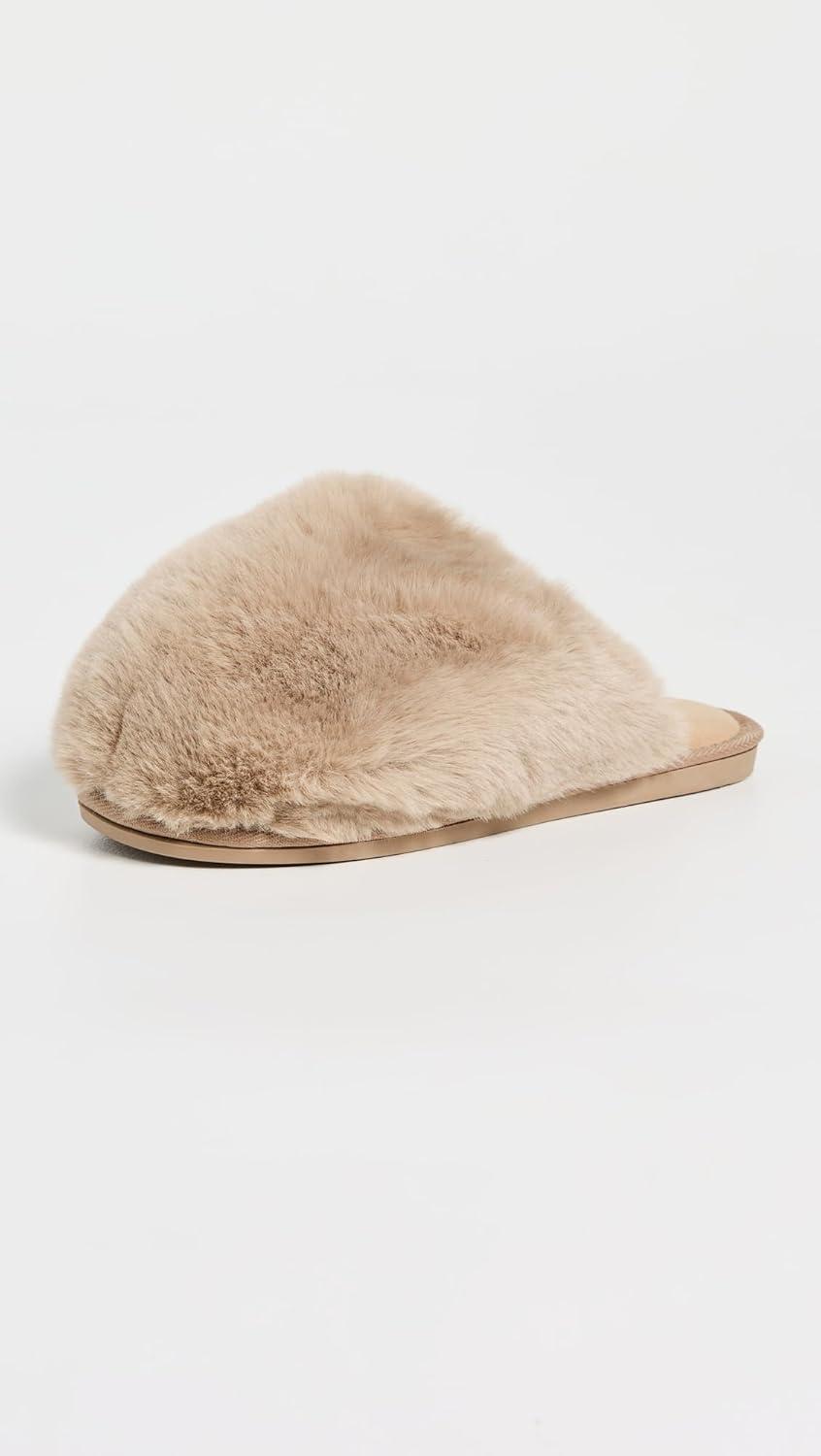 imageFree People Womens Snowball SlippersTaupe Faux Fur