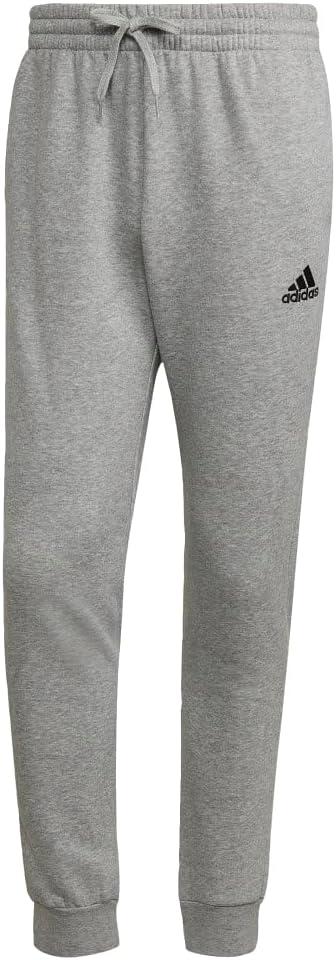 imageadidas Mens Essentials Tapered PantsMedium Grey HeatherBlack