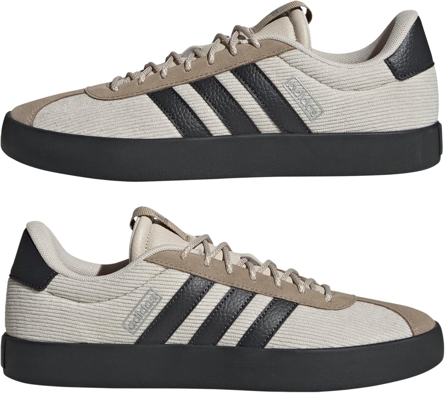 imageadidas Mens VL Court 30 ShoeAluminaCarbonBlanch Cargo
