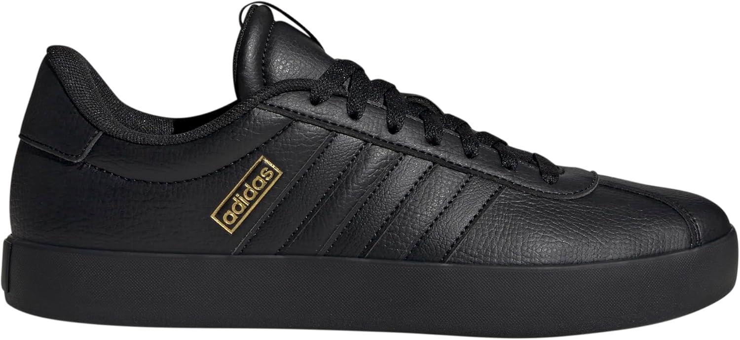 imageadidas Mens VL Court 30 ShoeBlackBlackGold Metallic
