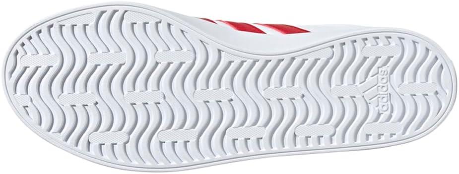 imageadidas Mens VL Court 30 ShoeWhiteBetter ScarletTeam Navy Blue