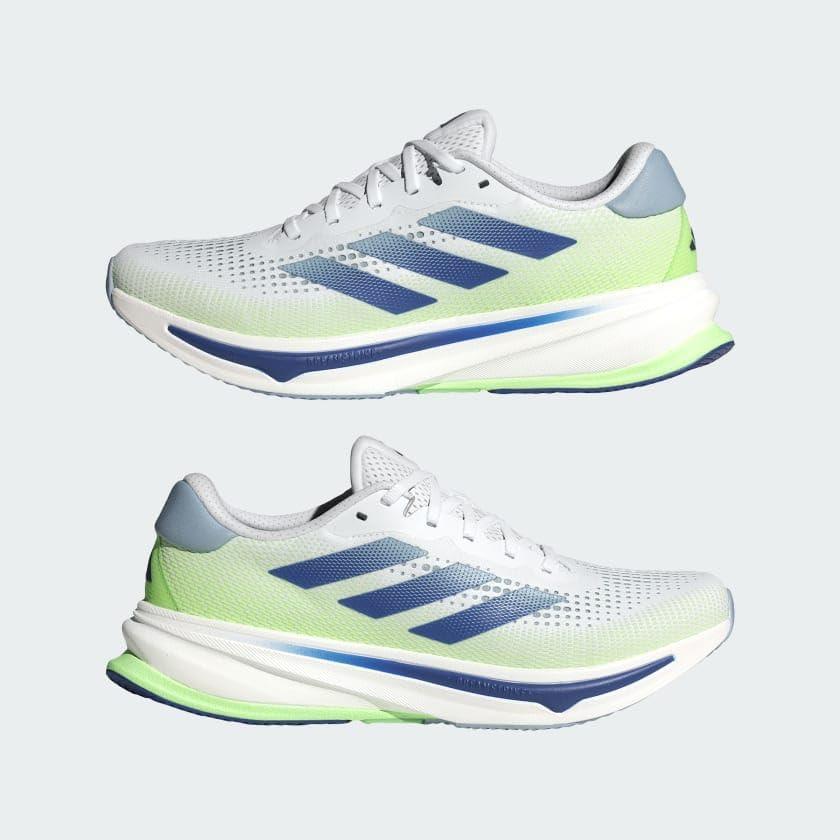imageadidas Womens Supernova Rise 2 Running ShoesCloud WhiteWonder BlueGreen Spark