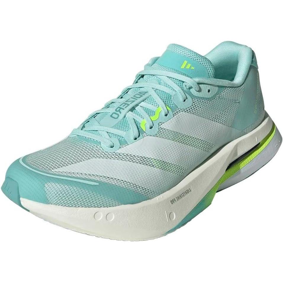 imageAdidas Womens Adizero Boston 13 Running Shoes SneakerSemi Flash AquaZero MetallicLucid Lemon