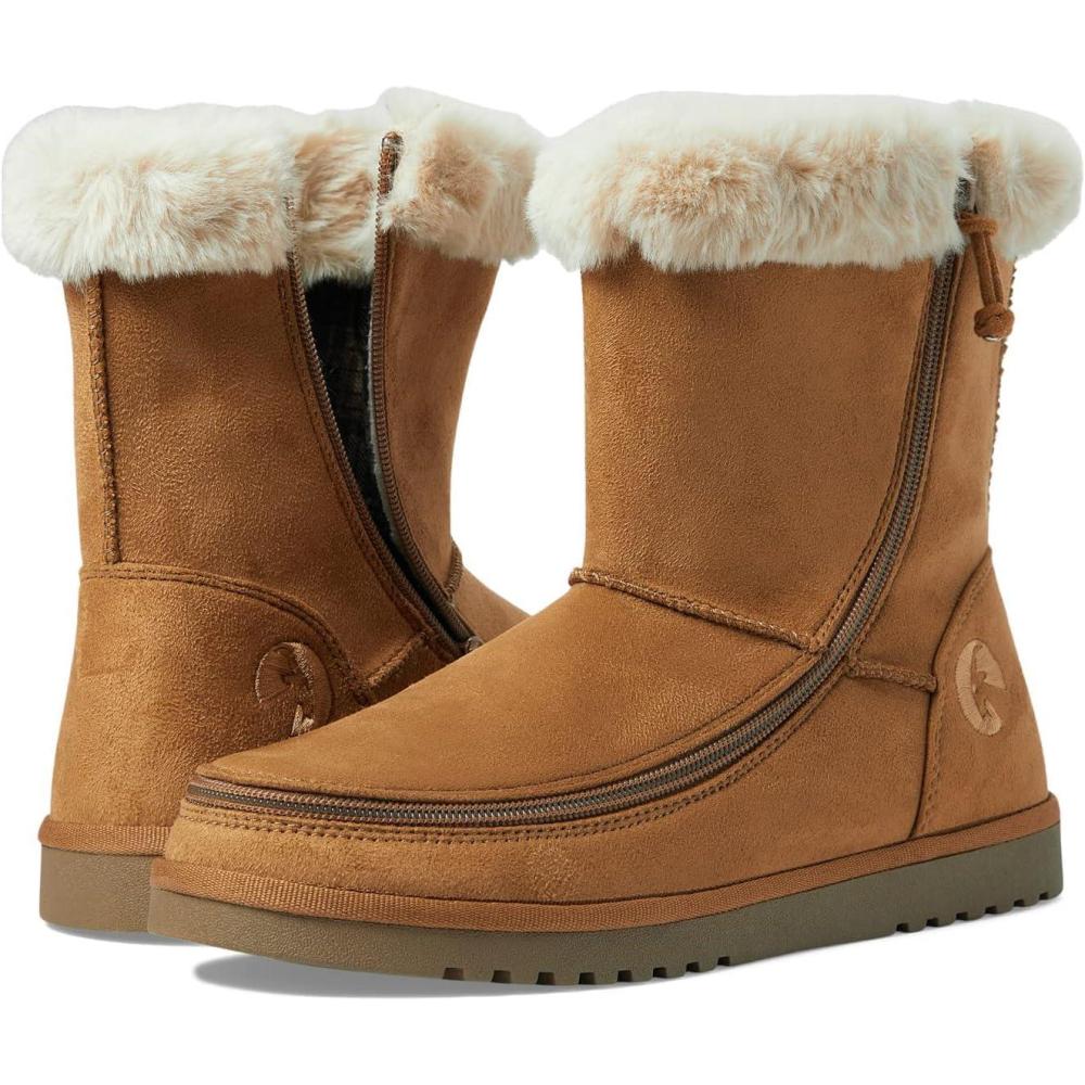 imageBILLY Footwear Cozy II Boots for Women Offers ManMade Insole Round Toe Silhouette and Zippered ClosureChestnut