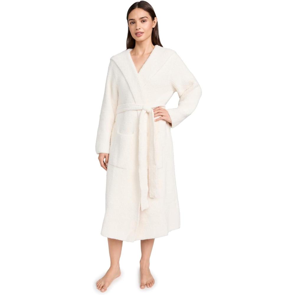 imageBarefoot Dreams CozyChic Ribbed Hooded RobeCream