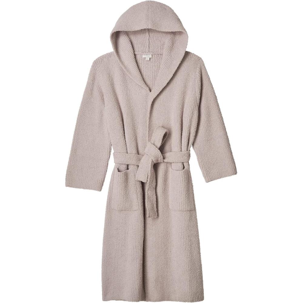 imageBarefoot Dreams CozyChic Ribbed Hooded RobeSilver Ice