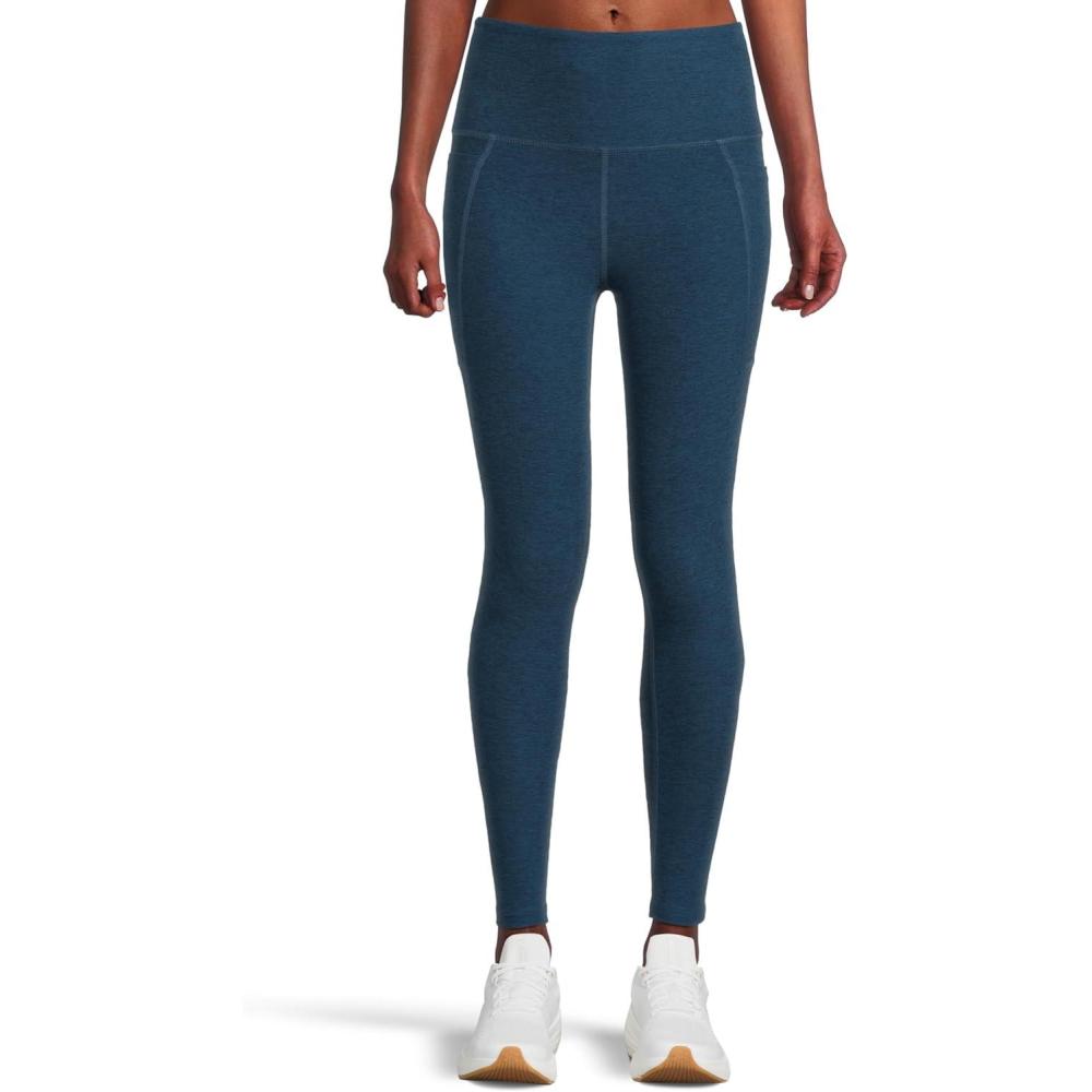 imageBeyond Yoga Womens Spacedye Out of Pocket HighWaisted Midi LeggingCelestial Blue Heather
