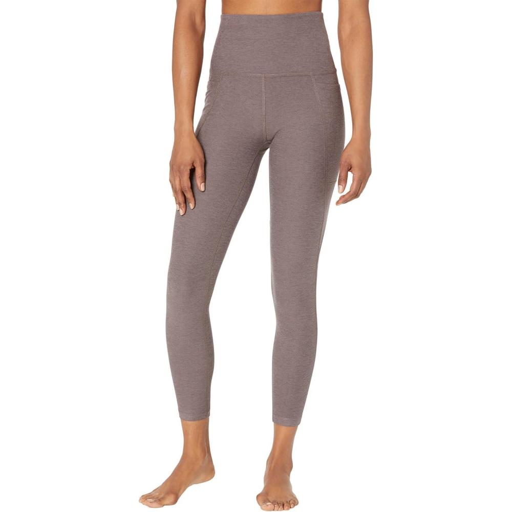 imageBeyond Yoga Womens Spacedye Out of Pocket HighWaisted Midi LeggingWoodland Heather