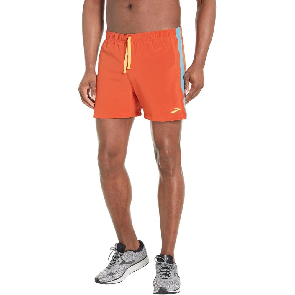 imageBrooks Moment 5quot ShortsRed ClaySlate Blue