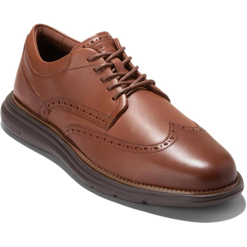 imageCole Haan Mens Grand Ultra Wing Tip OxfordsWoodburyJava