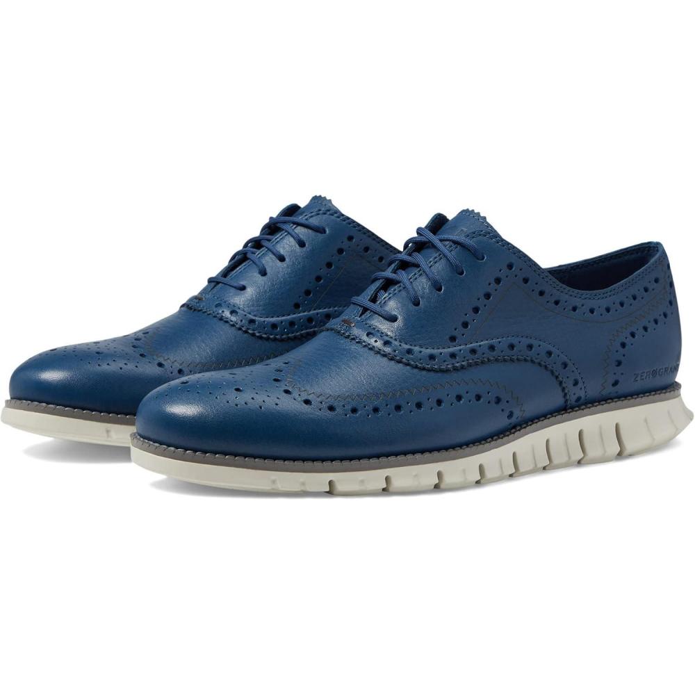imageCole Haan Mens Great Jones Wingtip OxfordEnsign Blue City Skyline Silver Birch