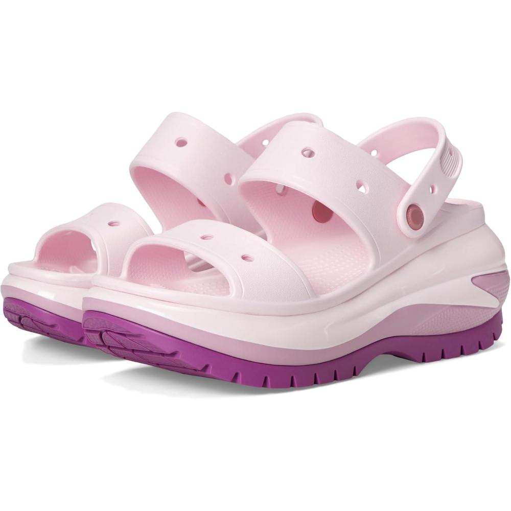 imageCrocs UnisexAdult Classic Mega Crush Sandal Platform SandalsHydrangea