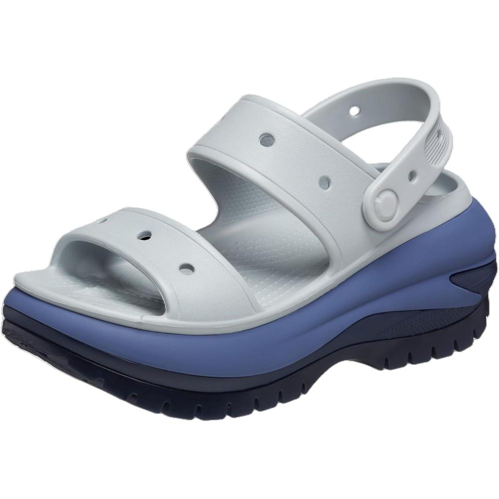 imageCrocs UnisexAdult Classic Mega Crush Sandal Platform SandalsMirageMulti