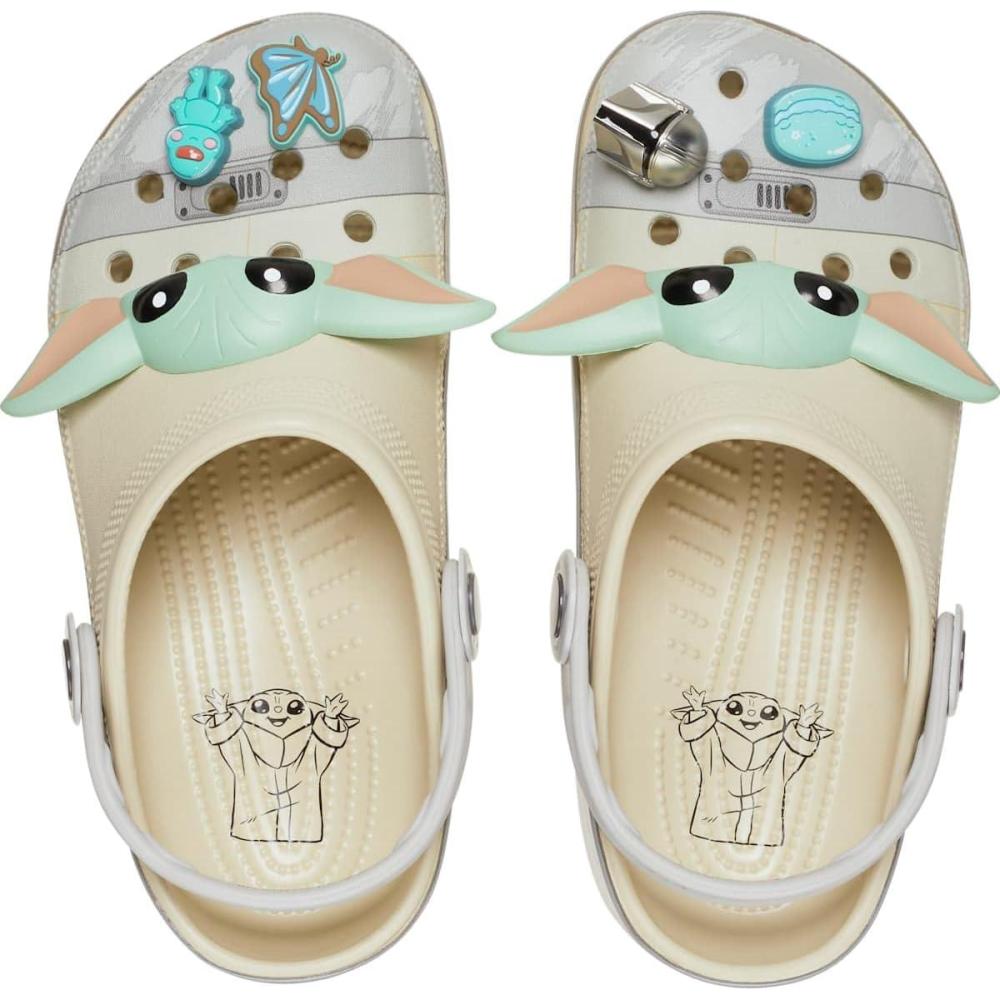 imageCrocs UnisexAdult Star Wars Grogu Classic ClogGrogu Bone