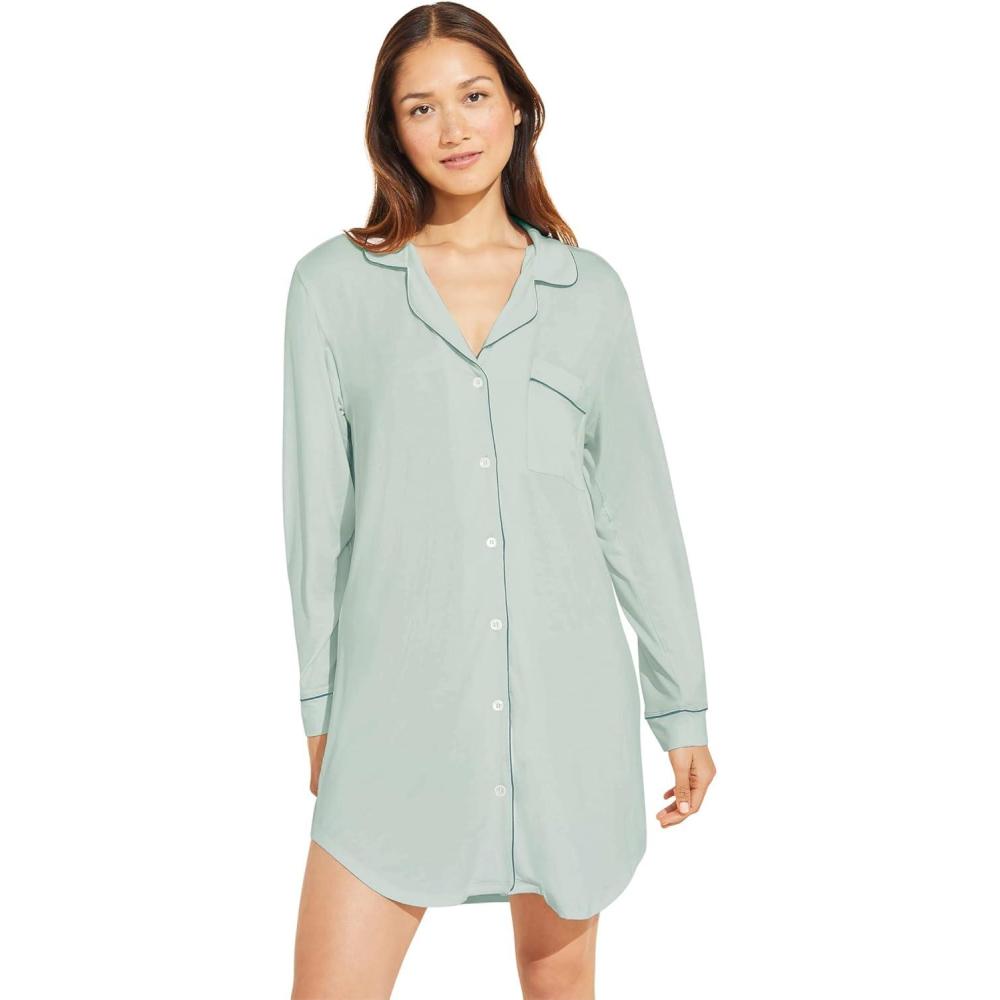 imageEberjey Gisele Classic Womens Pajama SleepshirtSurf SprayAgave
