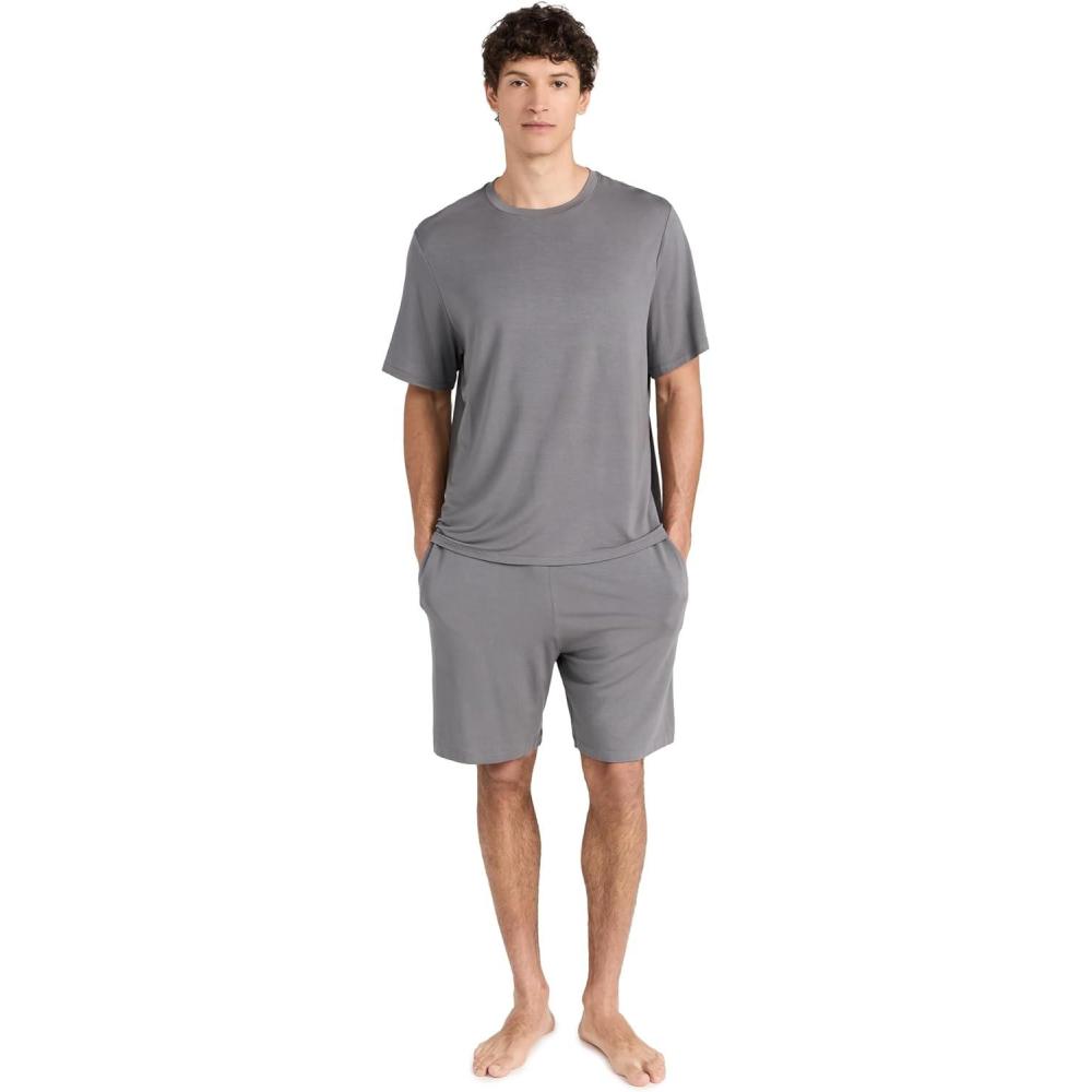 imageEberjey Mens William Modal Long PJ SetStorm Grey