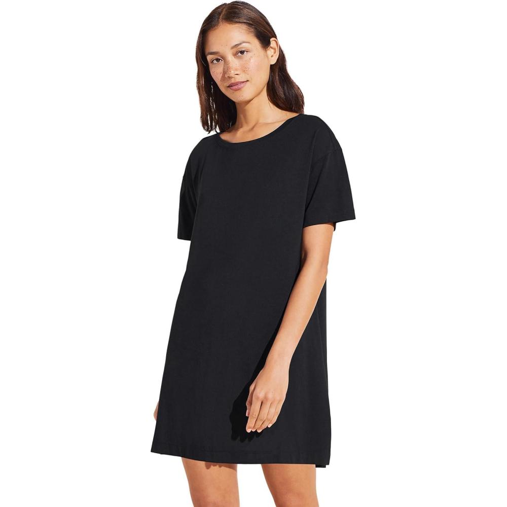 imageEberjey womens Gisele Everyday Short Sleeve SleepshirtBlack
