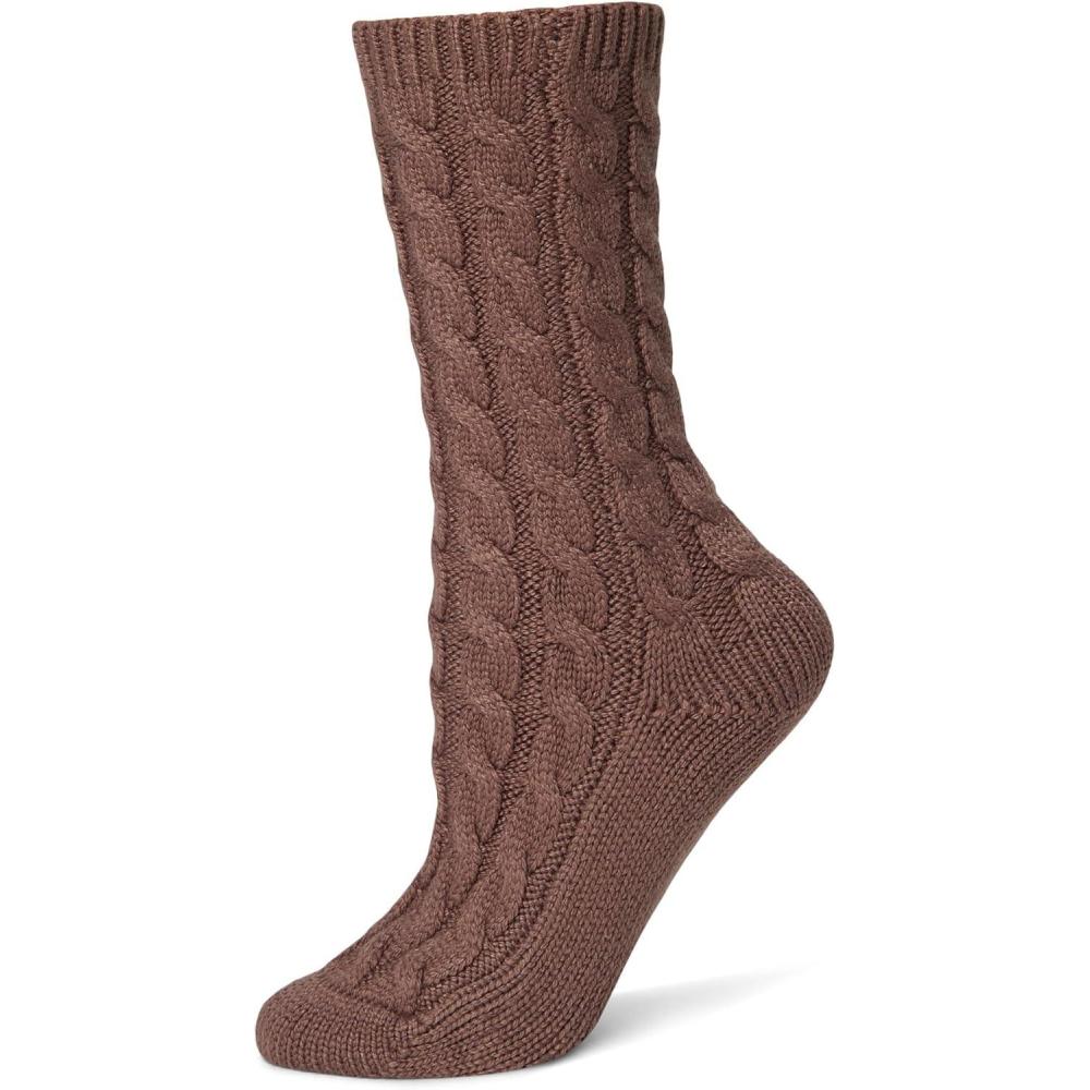 imageEberjey womens Slouchy SocksDeep Taupe