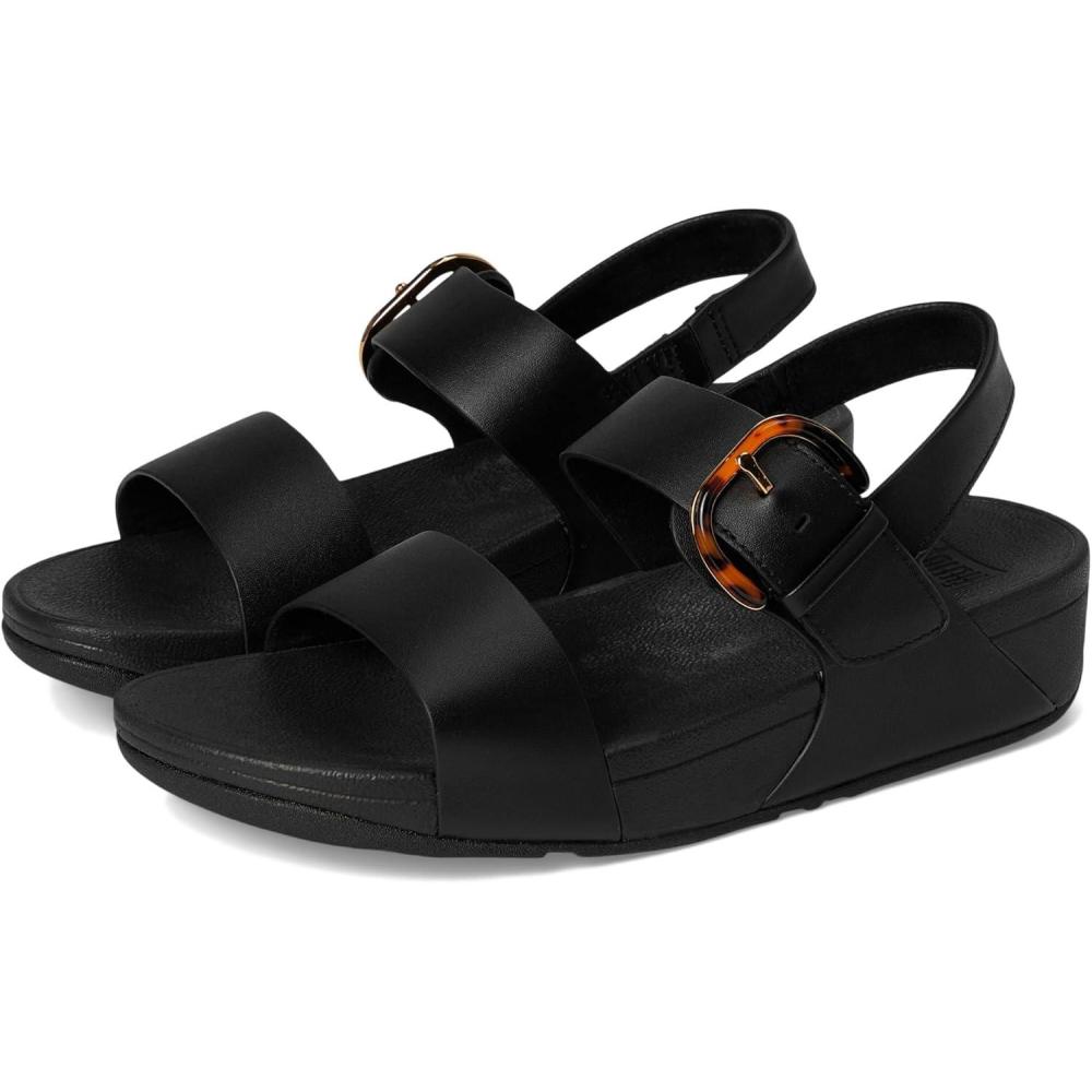 imageFitFlop womens Lulu Adjustable Leather Backstrap SandalsAll Black