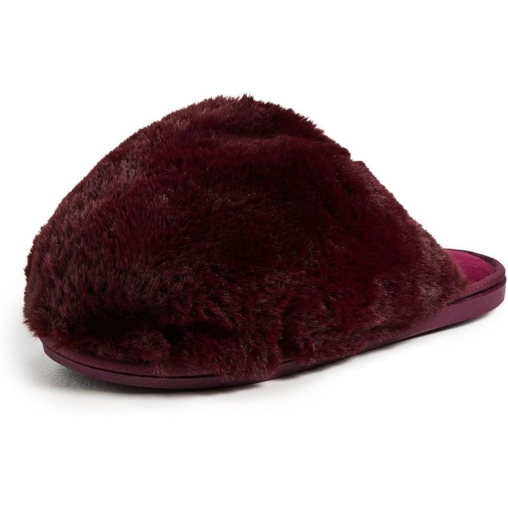 imageFree People Womens Snowball SlippersCabernet Faux Fur