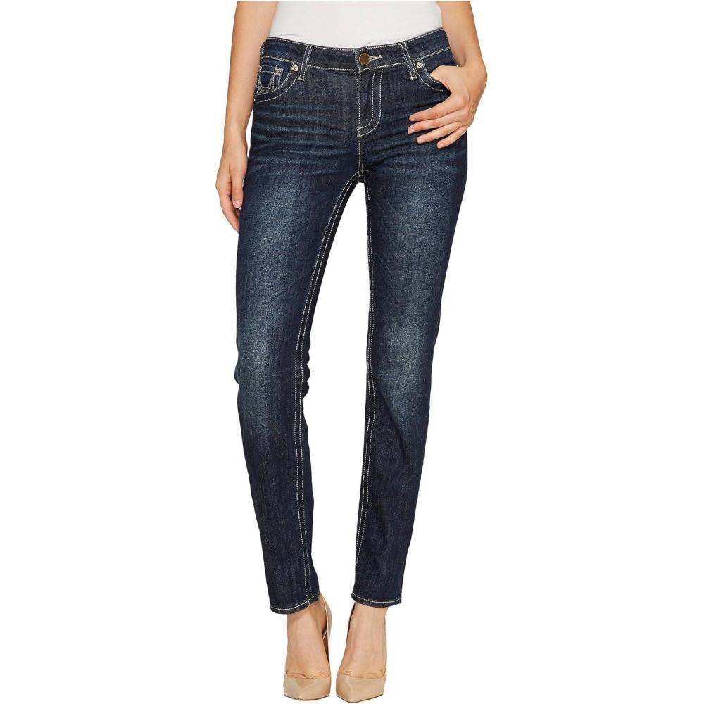 imageKUT from the Kloth Stevie Straight Leg JeansWise Wash WEur