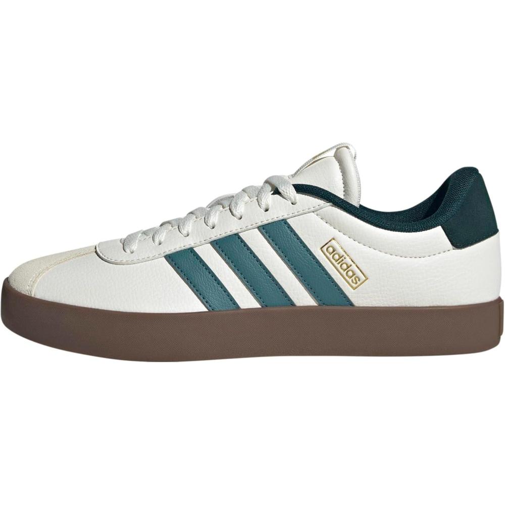 imageadidas Mens VL Court 30 ShoeWhitePreloved TealAurora Ivy