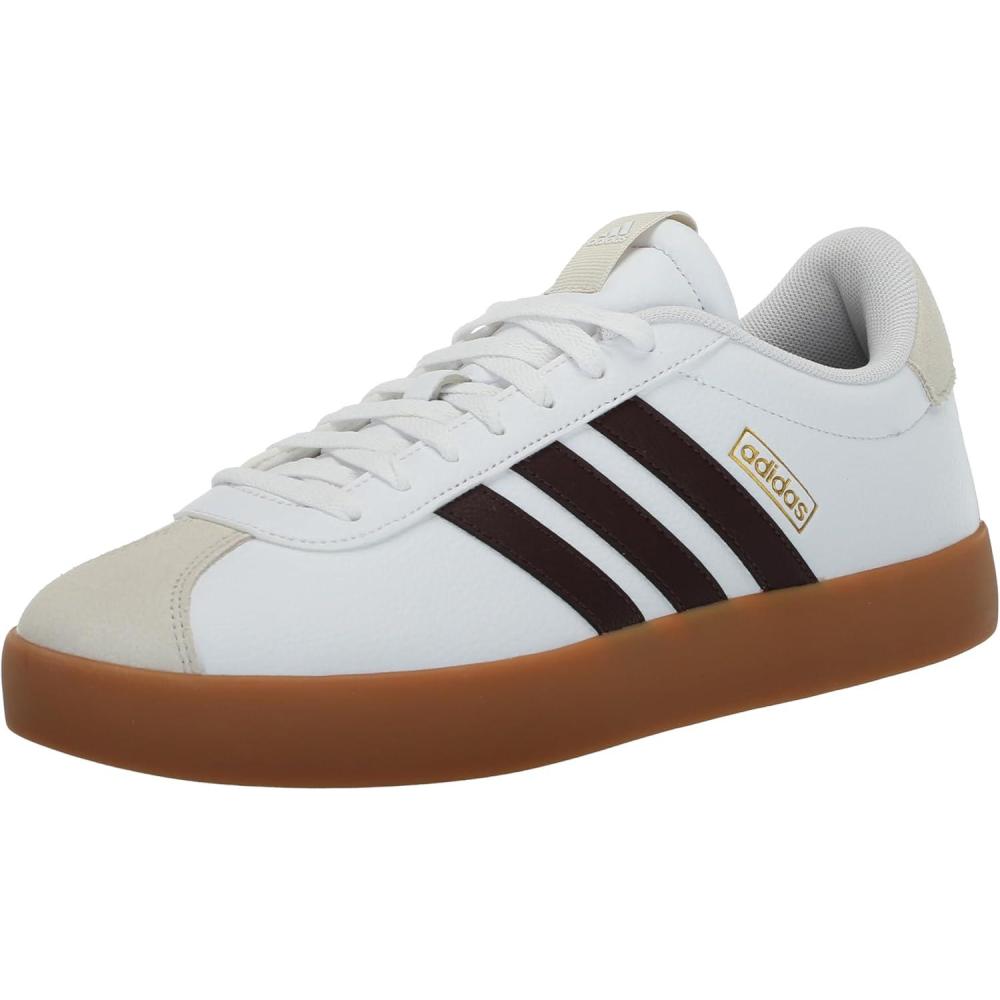 imageadidas Mens VL Court 30 ShoeWhiteShadow BrownAlumina