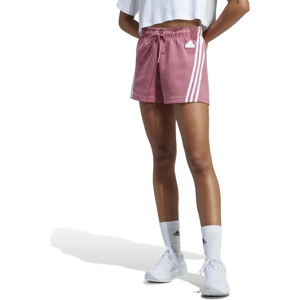 imageadidas Womens Plus Size Future Icon Three Stripes ShortsPink Strata