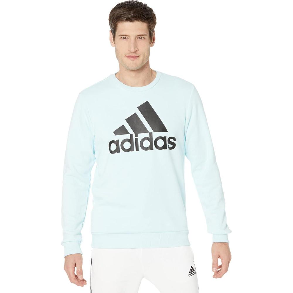 imageadidas mens Essentials Big Logo SweatshirtAlmost BlueBlack