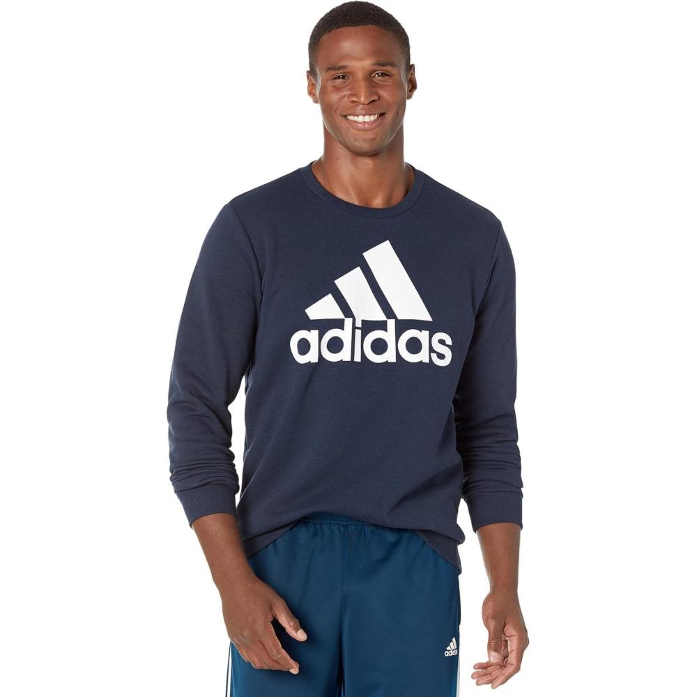 imageadidas mens Essentials Big Logo SweatshirtInkWhite