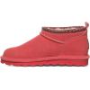 BEARPAW Women’s Super Shorty Deco Multiple Colors | Women’s Ankle Boot | Women’s Slip On Boot | Comfortable Winter Boot(Guava)