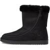 BILLY Footwear Cozy II Boots for Women Offers Man-Made Insole, Round Toe Silhouette, and Zippered Closure(Black)