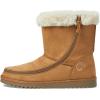 BILLY Footwear Cozy II Boots for Women Offers Man-Made Insole, Round Toe Silhouette, and Zippered Closure(Chestnut)