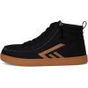 BILLY Footwear Men’s Casual Shoes High Top Sneaker(Black/Gum)