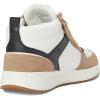 BILLY Footwear Women’s Billy Comfort Dz High Sneaker(White/Tan/Black)