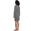 Barefoot Dreams womens Sand Washed Jersey Piped Midi Robe(Dark Steel Blue)