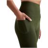Beyond Yoga Women’s Spacedye Out of Pocket High-Waisted Midi Legging(Army Green Heather)