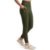 Beyond Yoga Women’s Spacedye Out of Pocket High-Waisted Midi Legging(Army Green Heather)