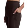 Beyond Yoga Women’s Spacedye Out of Pocket High-Waisted Midi Legging(Dark Chocolate Heather)