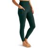 Beyond Yoga Women’s Spacedye Out of Pocket High-Waisted Midi Legging(Midnight Green Heather)