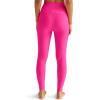 Beyond Yoga Women’s Spacedye Out of Pocket High-Waisted Midi Legging(Pink Punch Heather)