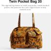 Coach Twin Turnlock Bag 20 in Graffiti, 1Z/Ochre Multi(Graffiti/Ochre Multi)