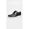 Cole Haan Men’s Great Jones Wingtip Oxford(Black Leather/White)