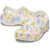 Crocs Kids’ Classic Patterns and Grpahics Clogs(Chalk)