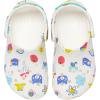 Crocs Kids’ Classic Patterns and Grpahics Clogs(White/Multi)