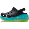 Crocs Unisex Adult Mega Crush Clogs(Black/Multi)