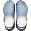 Crocs Unisex Adult Mega Crush Clogs(White/Multi Denim)