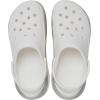Crocs Unisex Adult Mega Crush Clogs(White/Silver)