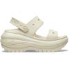 Crocs Unisex-Adult Classic Mega Crush Sandal | Platform Sandals(Bone)